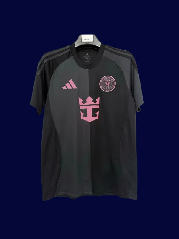 Inter Miami 2526 Away Black Fans Jersey Front | Supporter Dark Kit