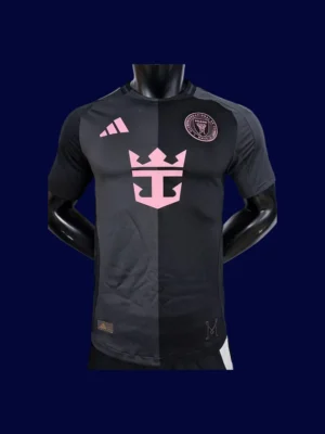 Inter Miami 2526 Away Black Player Jersey Front | Pro Match Dark Kit