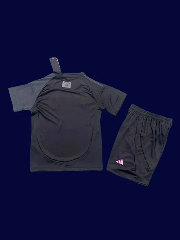 Inter Miami 2526 Away Kids Fans Kit Back | Youth Supporter Black Rear