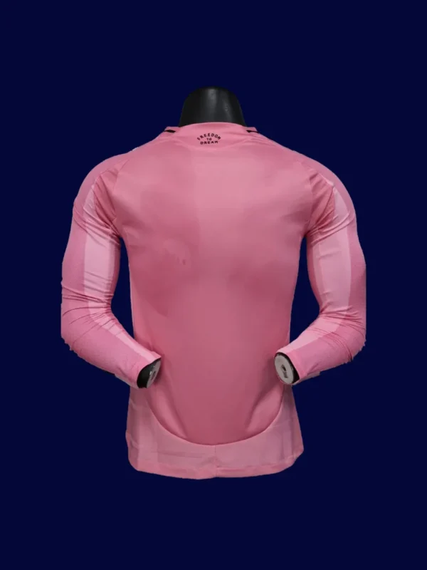Inter Miami 2526 Home LS Player Jersey Back | Pro Long Sleeve Fit