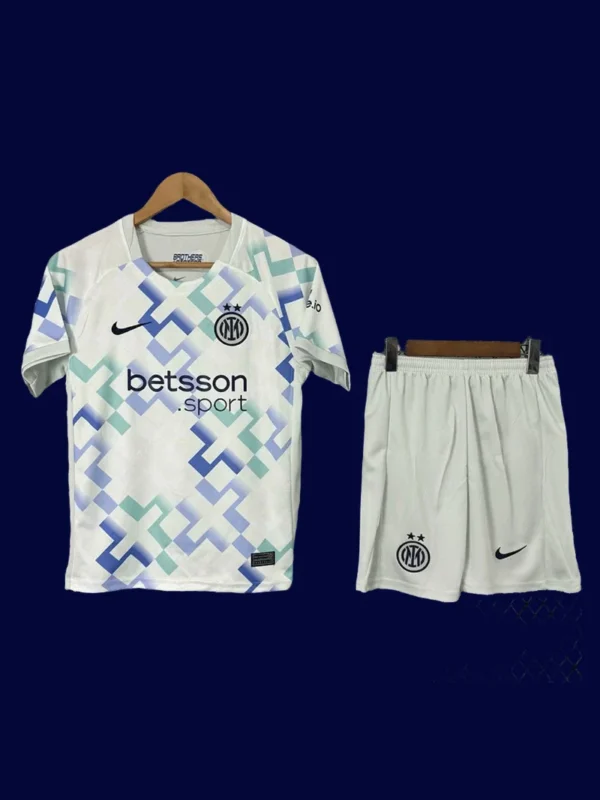 Inter Milan Kids Away White 25/26 Fans Front View