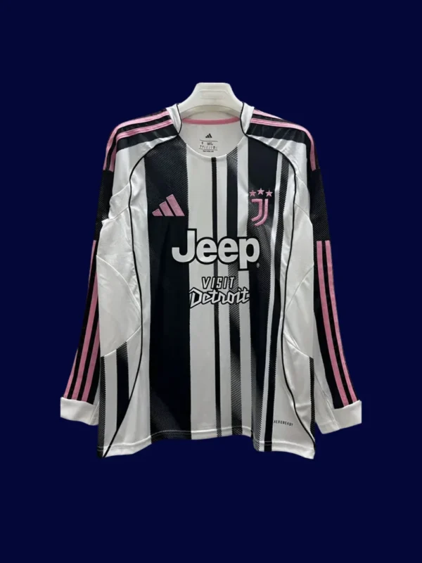 Juventus Home Long Sleeve Jersey 2526 Fans Version1 - kfcool.com Juventus 2526 Home Long Sleeve Fans Front comfortable everyday jersey