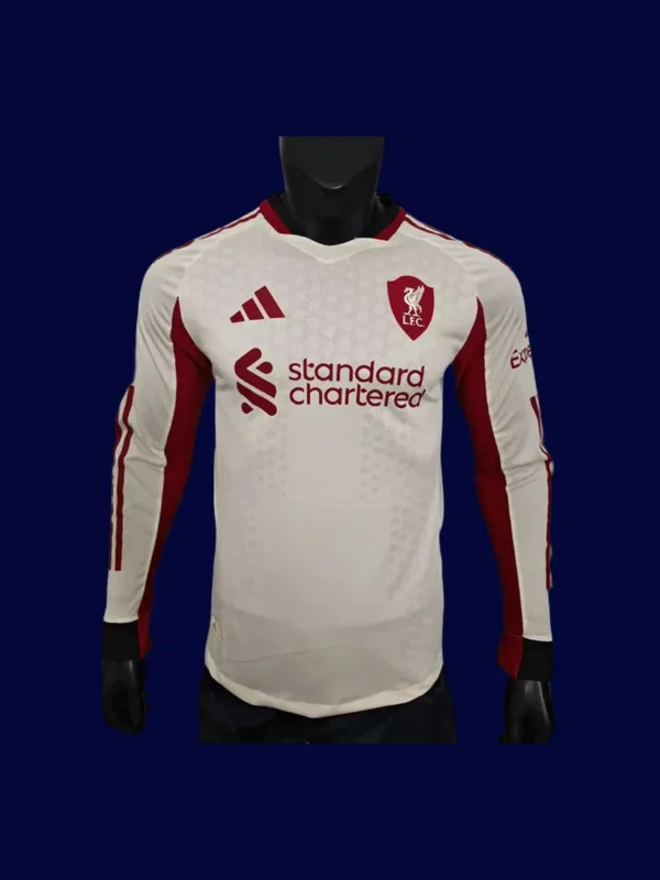 Liverpool Away Long Sleeve 25/26 Player Version Front