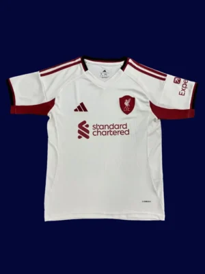 Liverpool Away White Jersey 25/26 Fans Version Front