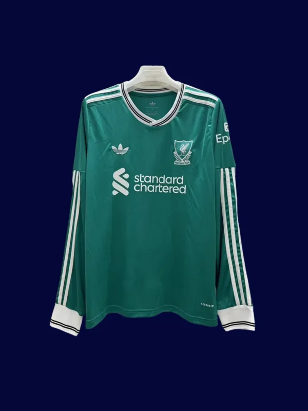 Liverpool Third Green Long Sleeve 25/26 Fans Version Front