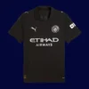Man City 25/26 Away Black Player Jersey Front Image