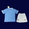 Manchester City Home Blue Kids Kits 2526 2 - KFCool – Football Jerseys & Soccer Kits Store Man City 25/26 Home Kids Kit Back Photo