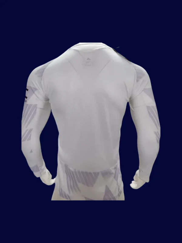 ManU 25/26 Away White Long Sleeve Player Back, number area, reinforced seams