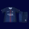 PSG Home Blue Kids kits 2526 Fans Version1 - KFCool – Football Jerseys & Soccer Kits Store PSG Kids Home Blue Kit 25/26 Fans Version Front