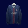PSG Home Blue Long Sleeve Jersey 2526 Fans Version1 - KFCool – Football Jerseys & Soccer Kits Store PSG Home Blue Long Sleeve Jersey 25/26 Fans Version Front