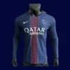 PSG Home Blue Long Sleeve Jersey 25/26 Player Version Front