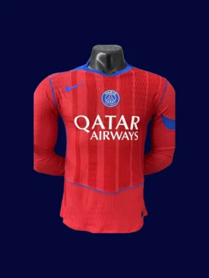 PSG Third Red Long Sleeve Jersey 25/26 Player Version Front