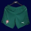 Portugal 2526 Home Player Shorts Green Front | Match Bottoms