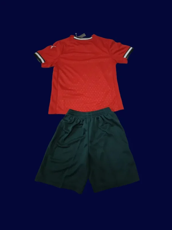 Portugal 2526 Home Kids Fans Kit Back | Youth Supporter Rear