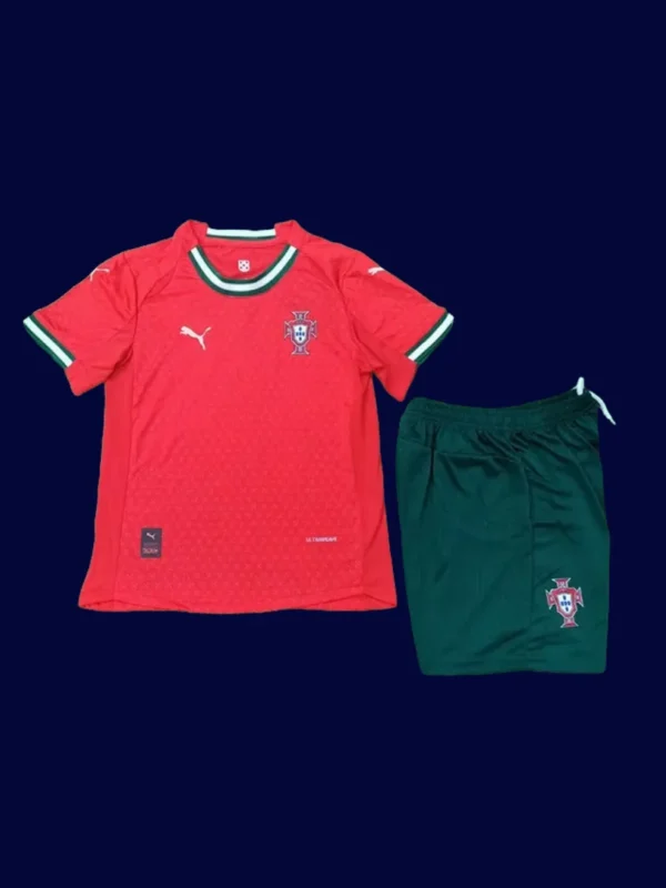 Portugal 2526 Home Kids Player Kit Front | Youth Match Red Set