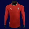 Portugal 2526 Home LS Player Jersey Red Front | Pro Long Sleeve