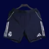 Real Madrid Away Black Shorts Pants 2526 Player Version1 - KFCool – Football Jerseys & Soccer Kits Store Real Madrid Away Front Player 25/26 Black Shorts