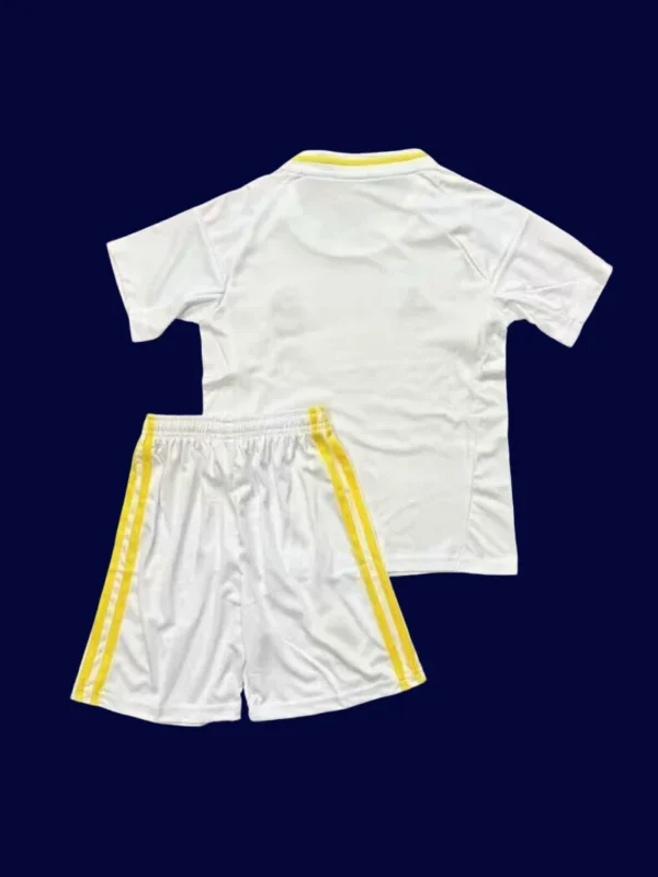 Real Madrid Home White Kids kits 2526 Fans Version2 - kfcool.com Real Madrid Kids Home Back Fans 25/26 White Kit
