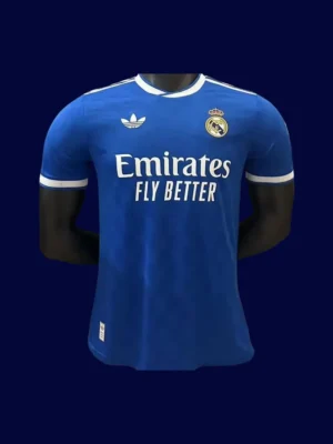 Real Madrid Third Front Player 25/26 Blue Jersey