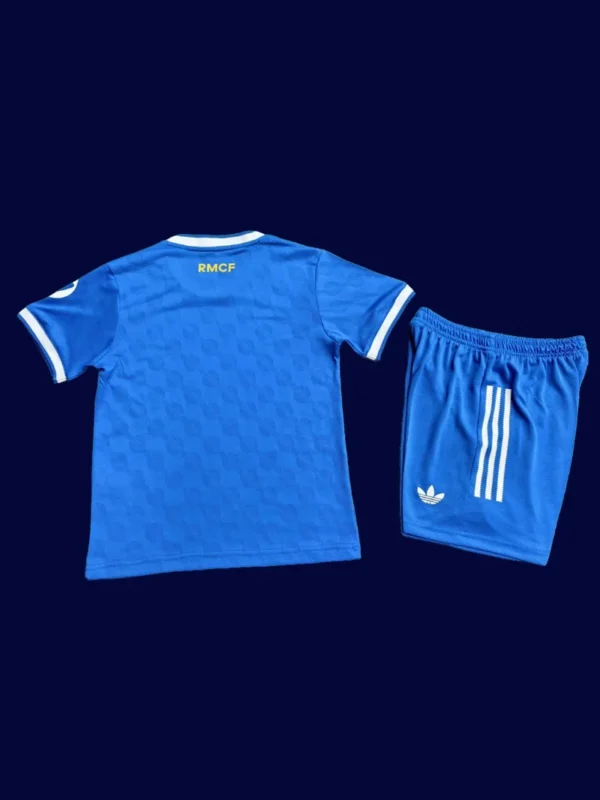 Real Madrid Third Blue Kids kits 2526 Player Version3 - kfcool.com Real Madrid Kids Third Back Player 25/26 Blue Kit