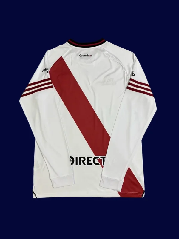 River Plate 25/26 home long sleeve fans jersey back, LS supporter rear