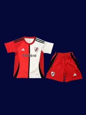 River Plate 25/26 third kids fans kit front, youth alternate set