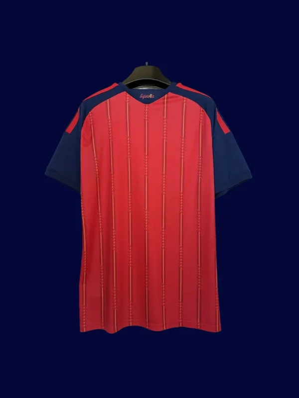 Spain 2627 Home Red Jersey Fans Version Back