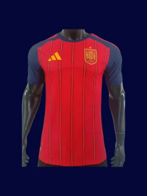 Spain 2627 Home Red Jersey Player Version Front View