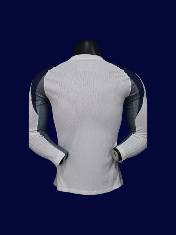 Tottenham 25/26 Home Long Sleeve Player Back number and sleeve detail.