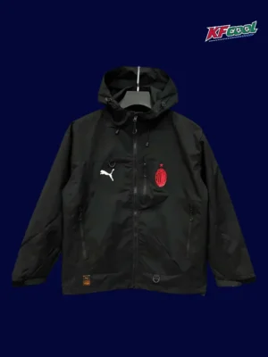 AC Milan Black Outdoor Jackets 25/26 Fans Version