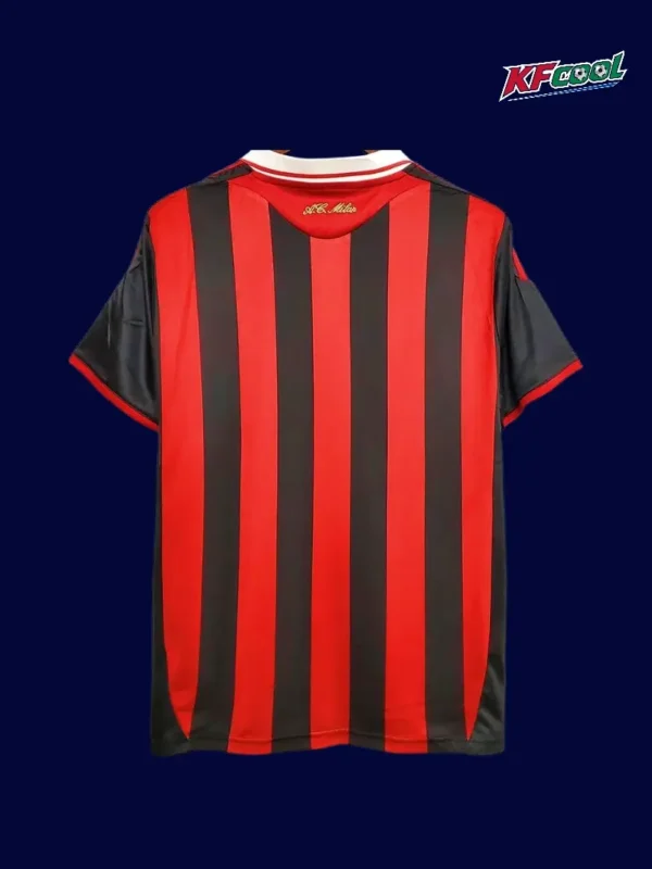 AC Milan 2009/10 home classic retro jersey back view
