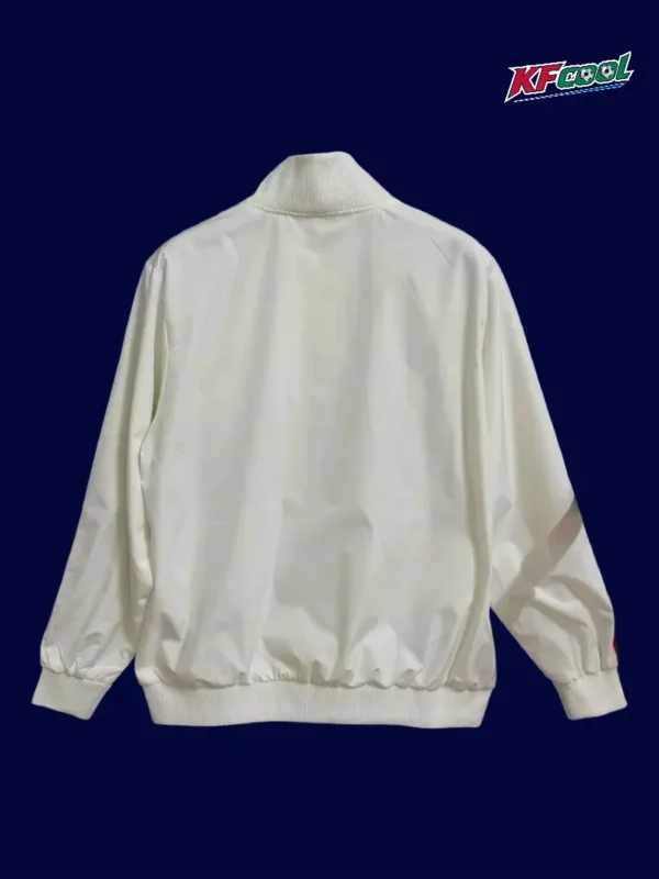 AC Milan White Windbreaker 2526 Fans Version2 - KFCool – Football Jerseys & Soccer Kits Store AC Milan 25/26 white windbreaker back view