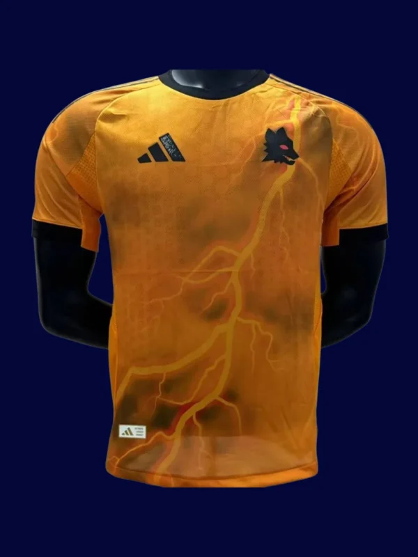AS Roma Away Jersey 2526 Player Version1 - kfcool.com AS Roma Away Jersey 25/26 Player Version front with player-cut away design.