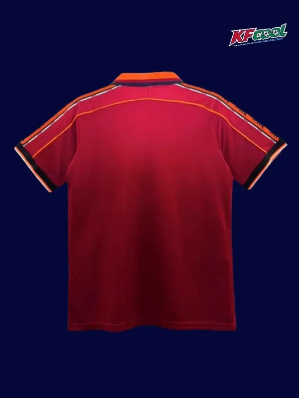 AS Roma Home Classic Retro Jersey 199899B - KFCool – Football Jerseys & Soccer Kits Store AS Roma 1998/99 home retro jersey back view