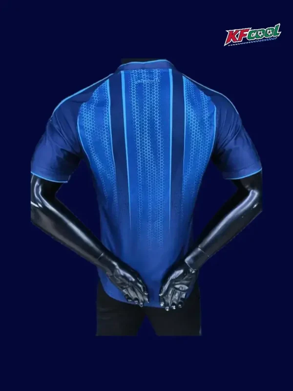 Algeria blue training shirt 26/27 player back — ventilation panels