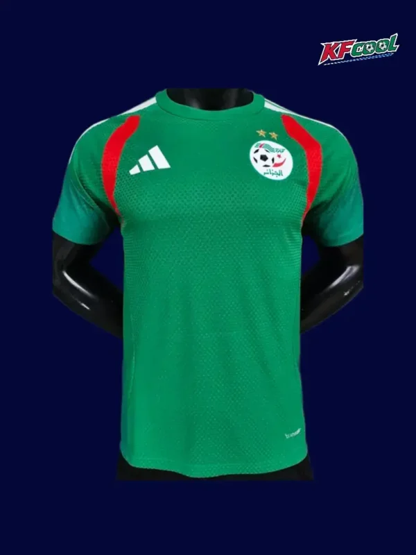 Algeria Green Training shirts 2627 Player VersionRed1 - KFCool – Football Jerseys & Soccer Kits Store Algeria green training shirt 26/27 player front (red) — pro fit, breathable