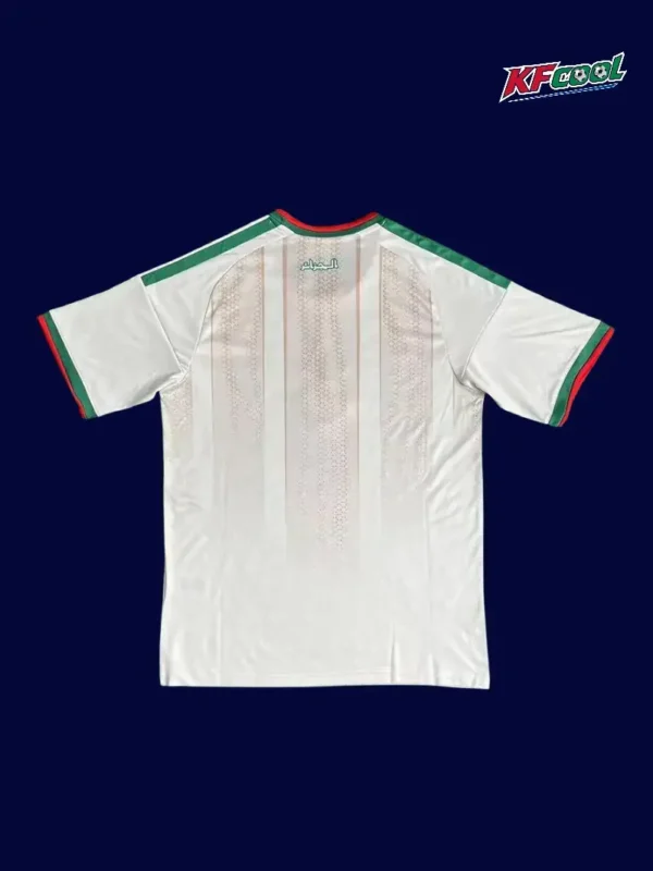 Algeria home white jersey 26/27 fans back (no stars) with collar detail