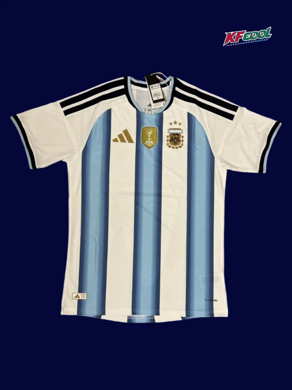 Argentina Home Jersey 26/27 Front Traditional BlueWhite Stripes Fans Version
