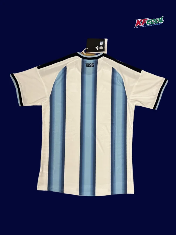 Argentina Home Jersey 26/27 Back Number Area and Collar Details