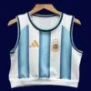 Argentina home women’s yoga vest 26/27 front — sleeveless training top