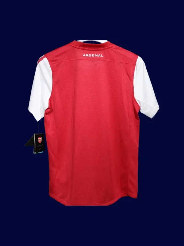 back view of 125th anniversary retro player-version jersey (11/12) showing tailored back and reinforced number area.