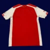 back view of red home retro football jersey (14/15) showing number-ready back panel.