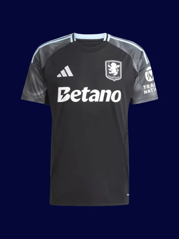 Aston Villa Away Jersey 25/26 Fans Version front high‑quality breathable lightweight football shirt