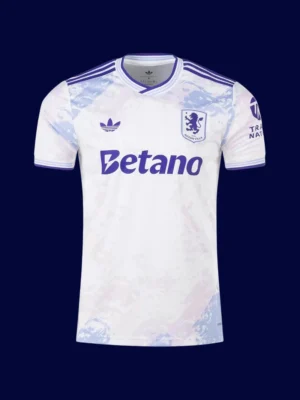 Aston Villa Third Jersey 2526 Fans Version1 Aston Villa Third Jersey 25/26 Fans Version front retro breathable collectible football shirt