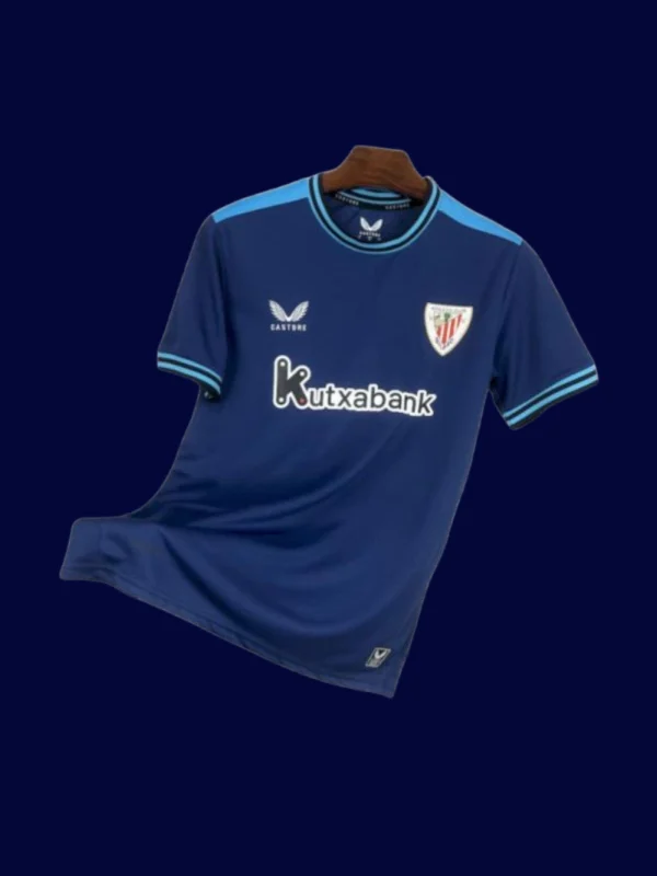 Athletic Bilbao Away Jersey 25/26 Fans Version front with team badge and modern pattern.