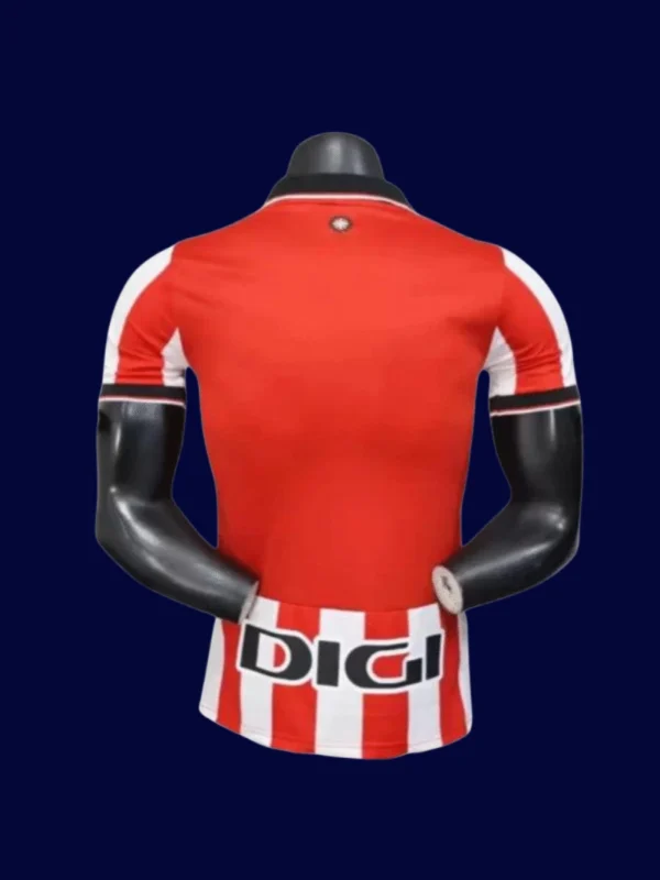 Athletic Bilbao Home Jersey 25/26 Player Version back with stitched number and player detail.
