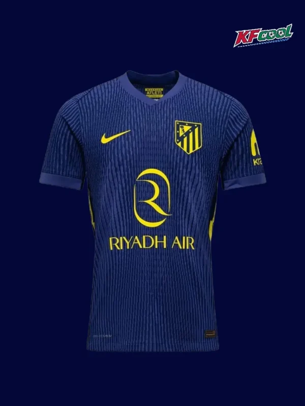 Atlético Madrid Away Jersey 2526 Player Version1 - kfcool.com Atlético Madrid 25 26 away player jersey front with streamlined design and crest placement