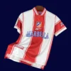 Atlético Madrid Home Retro Jersey 199900A - KFCool – Football Jerseys & Soccer Kits Store Atlético Madrid 1999 00 home retro jersey front with era specific red white stripes