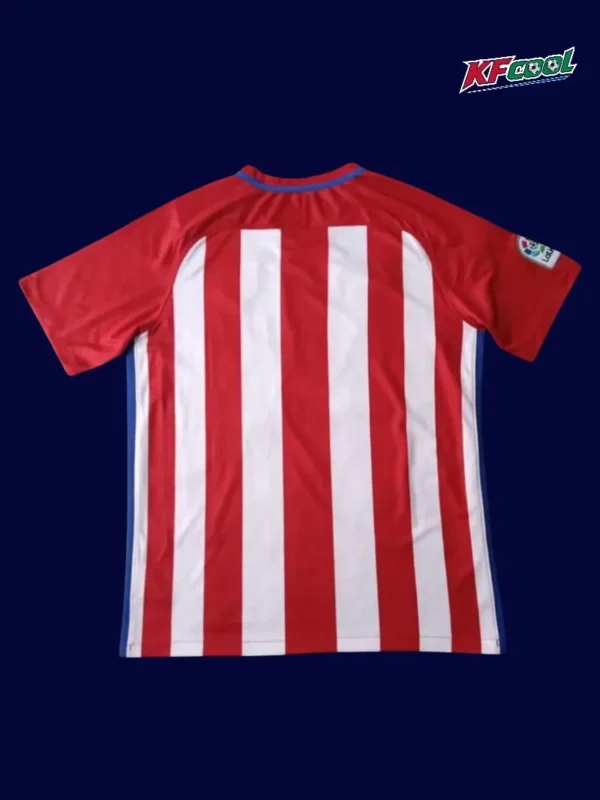 Atlético Madrid 2002 03 home retro jersey back with clean rear and number space