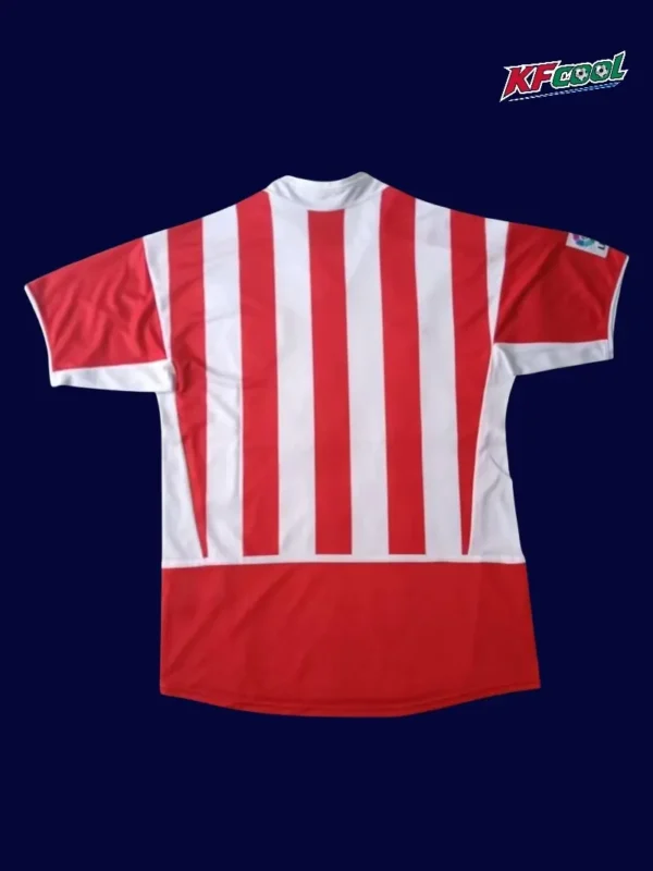 Atlético Madrid Home Retro Jersey 201617B - kfcool.com Atlético Madrid 2016 17 home retro style jersey back with slim cut and number area